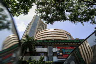 Photo from outside BSE stock exchange